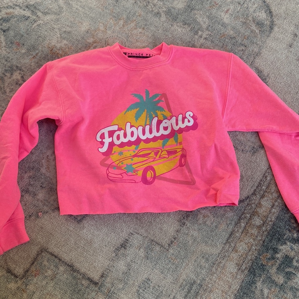 Prince Peter Girls Cropped Barbie Sweatshirt